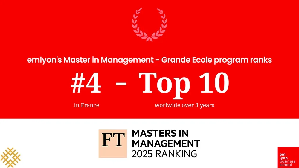 FT Master's in Management: emlyon's PGE ranks among the top 10